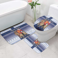 Finland Christmas Bathroom Set Joulupukki With Coat Of Arms - Wonder Print Shop