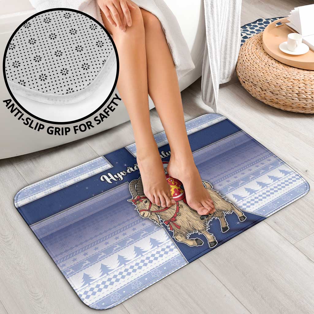 Finland Christmas Bathroom Set Joulupukki With Coat Of Arms - Wonder Print Shop