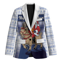 Finland Christmas Blazer Joulupukki With Coat Of Arms - Wonder Print Shop