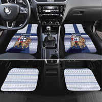 Finland Christmas Car Mats Joulupukki With Coat Of Arms - Wonder Print Shop