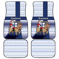 Finland Christmas Car Mats Joulupukki With Coat Of Arms - Wonder Print Shop