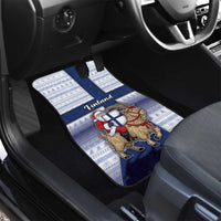 Finland Christmas Car Mats Joulupukki With Coat Of Arms - Wonder Print Shop