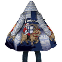 Finland Christmas Cloak Joulupukki With Coat Of Arms - Wonder Print Shop