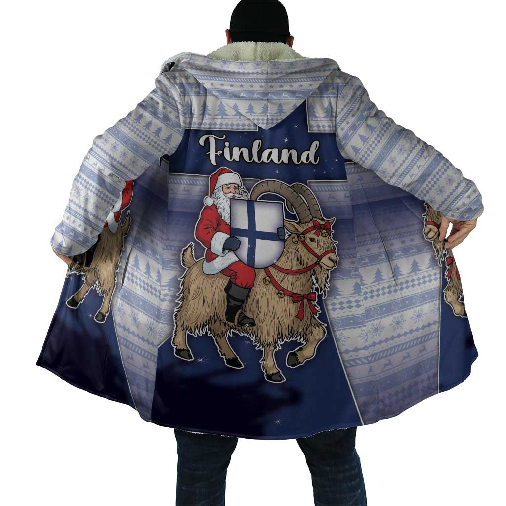 Finland Christmas Cloak Joulupukki With Coat Of Arms - Wonder Print Shop