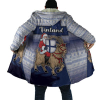 Finland Christmas Cloak Joulupukki With Coat Of Arms - Wonder Print Shop