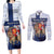 Finland Christmas Couples Matching Long Sleeve Bodycon Dress and Long Sleeve Button Shirt Joulupukki With Coat Of Arms - Wonder Print Shop