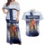 Finland Christmas Couples Matching Off Shoulder Maxi Dress and Hawaiian Shirt Joulupukki With Coat Of Arms - Wonder Print Shop