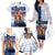Finland Christmas Family Matching Off The Shoulder Long Sleeve Dress and Hawaiian Shirt Joulupukki With Coat Of Arms - Wonder Print Shop