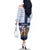 Finland Christmas Family Matching Off The Shoulder Long Sleeve Dress and Hawaiian Shirt Joulupukki With Coat Of Arms - Wonder Print Shop