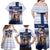 Finland Christmas Family Matching Off Shoulder Maxi Dress and Hawaiian Shirt Joulupukki With Coat Of Arms - Wonder Print Shop