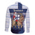 Finland Christmas Family Matching Off Shoulder Maxi Dress and Hawaiian Shirt Joulupukki With Coat Of Arms - Wonder Print Shop