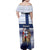 Finland Christmas Family Matching Off Shoulder Maxi Dress and Hawaiian Shirt Joulupukki With Coat Of Arms - Wonder Print Shop