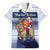 Finland Christmas Family Matching Short Sleeve Bodycon Dress and Hawaiian Shirt Joulupukki With Coat Of Arms - Wonder Print Shop
