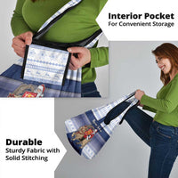 Finland Christmas Grocery Bag Joulupukki With Coat Of Arms - Wonder Print Shop