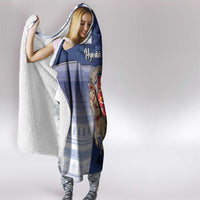 Finland Christmas Hooded Blanket Joulupukki With Coat Of Arms - Wonder Print Shop