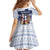 Finland Christmas Kid Short Sleeve Dress Joulupukki With Coat Of Arms - Wonder Print Shop