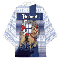 Finland Christmas Kimono Joulupukki With Coat Of Arms - Wonder Print Shop