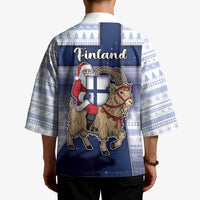 Finland Christmas Kimono Joulupukki With Coat Of Arms - Wonder Print Shop