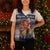 Finland Christmas Knitted V-Neck Vest Joulupukki With Coat Of Arms - Wonder Print Shop