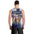 Finland Christmas Men Tank Top Joulupukki With Coat Of Arms - Wonder Print Shop