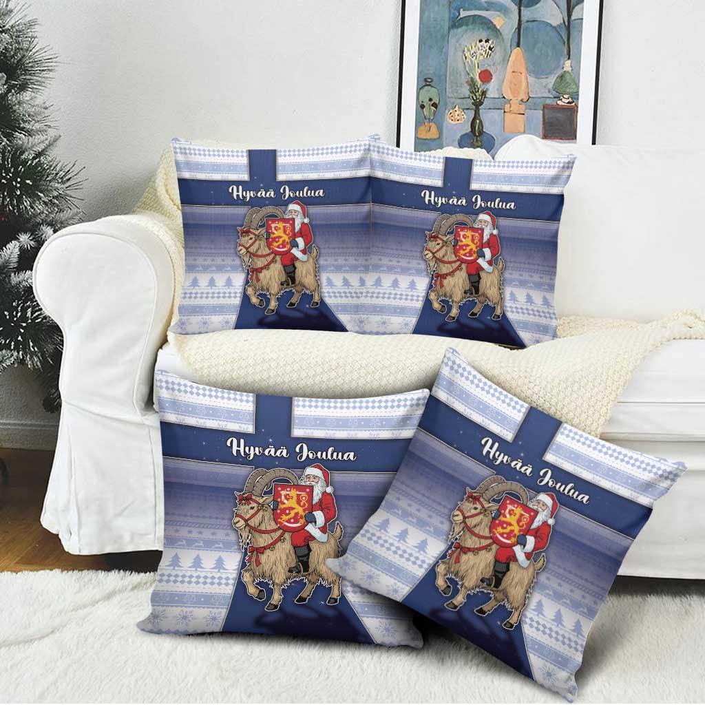 Finland Christmas Pillow Cover Joulupukki With Coat Of Arms - Wonder Print Shop