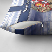 Finland Christmas Pillow Cover Joulupukki With Coat Of Arms - Wonder Print Shop