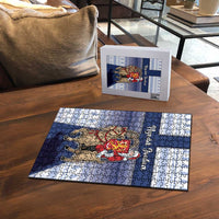 Finland Christmas Puzzle Joulupukki With Coat Of Arms - Wonder Print Shop