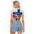 Finland Christmas Raglan Cropped T Shirt Joulupukki With Coat Of Arms - Wonder Print Shop
