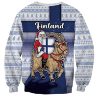 Finland Christmas Sweatshirt Joulupukki With Coat Of Arms - Wonder Print Shop