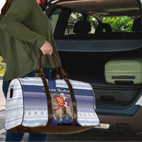 Finland Christmas Travel Bag Joulupukki With Coat Of Arms - Wonder Print Shop