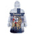 Finland Christmas Wearable Blanket Hoodie Joulupukki With Coat Of Arms - Wonder Print Shop