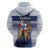 Finland Christmas Zip Hoodie Joulupukki With Coat Of Arms - Wonder Print Shop