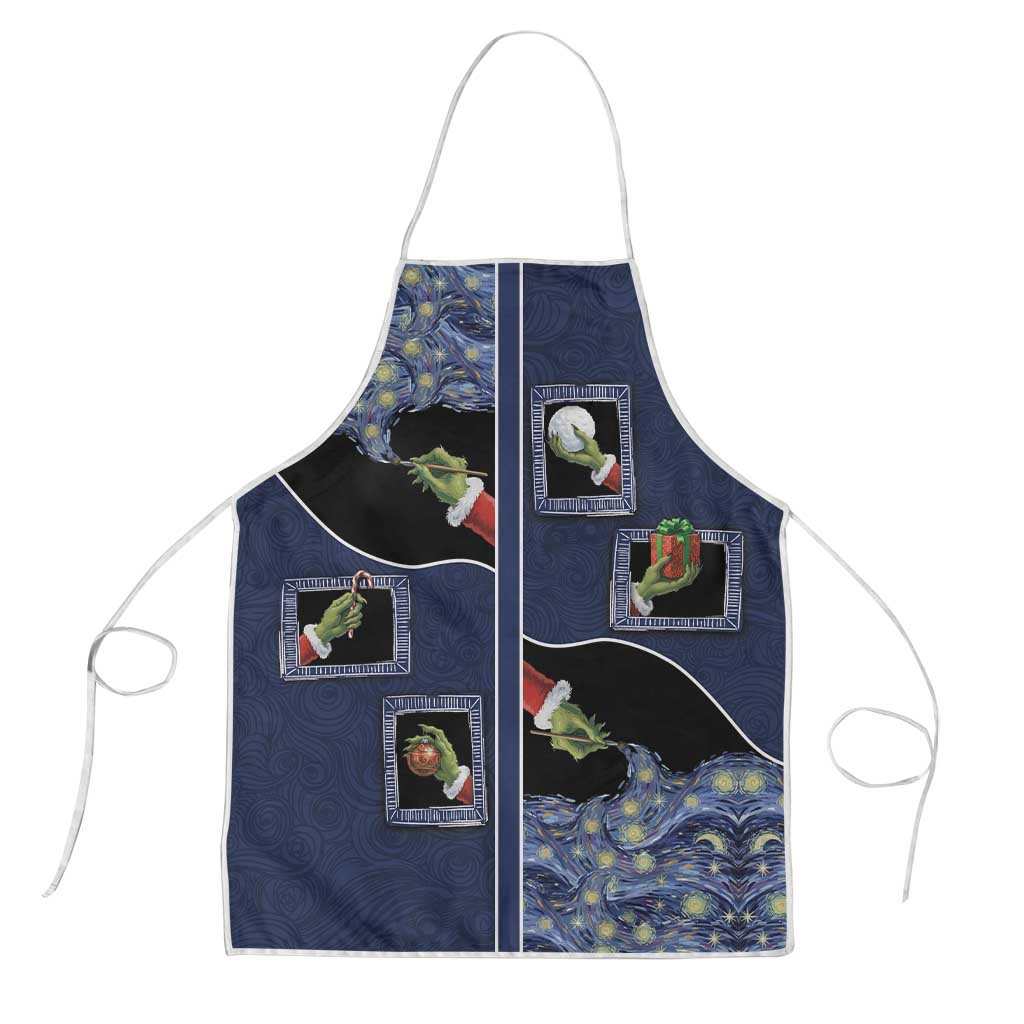 Western Yoke Apron Grinch Art Parody Christmas - Wonder Print Shop