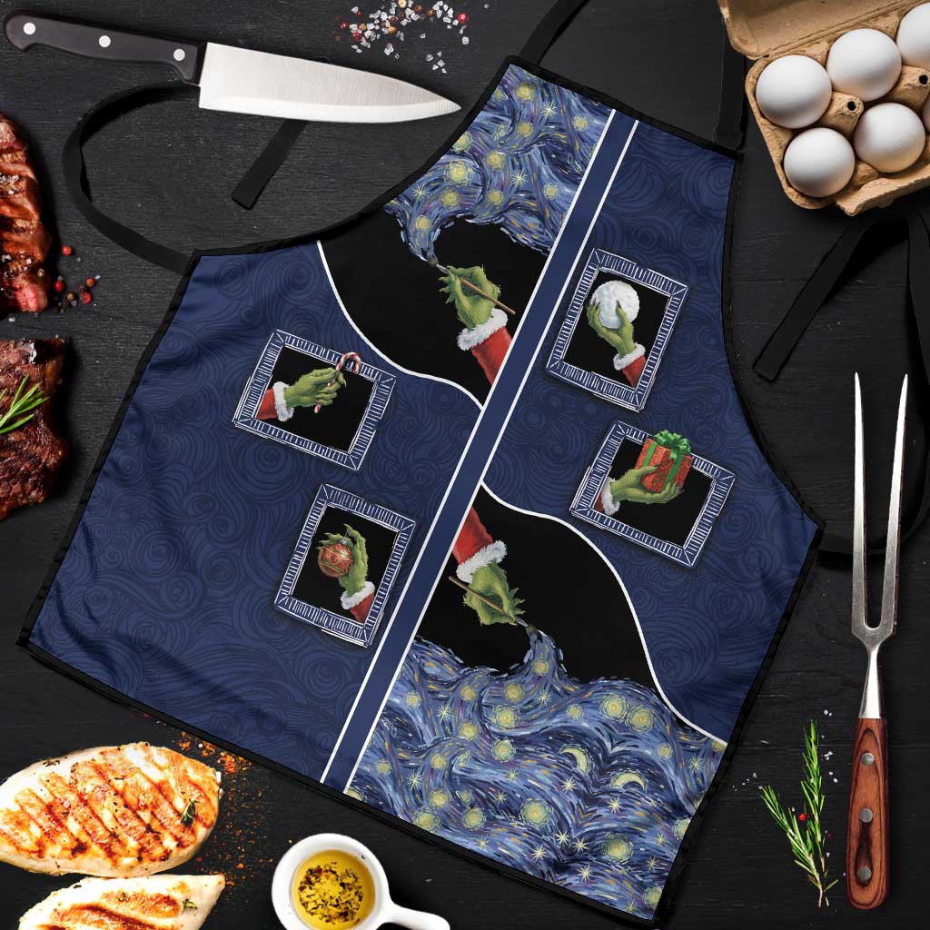 Western Yoke Apron Grinch Art Parody Christmas - Wonder Print Shop