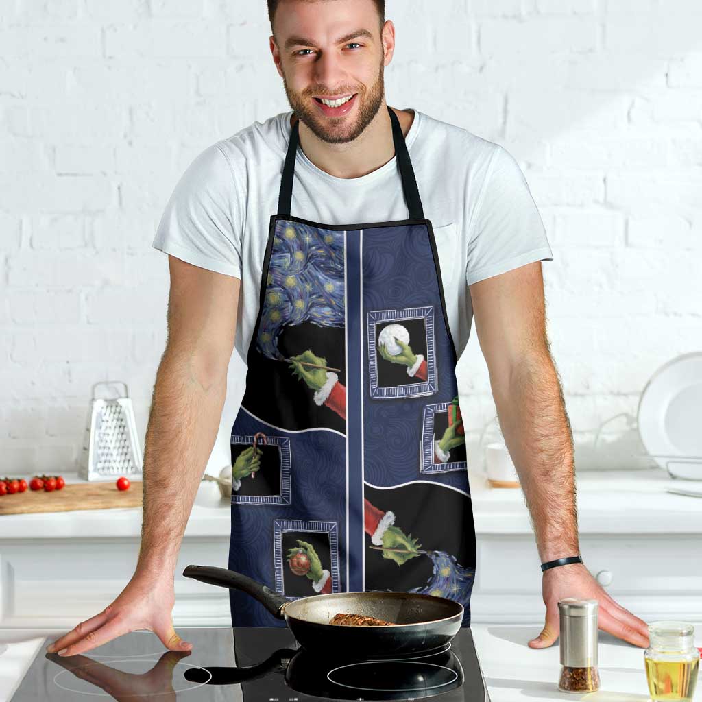 Western Yoke Apron Grinch Art Parody Christmas - Wonder Print Shop