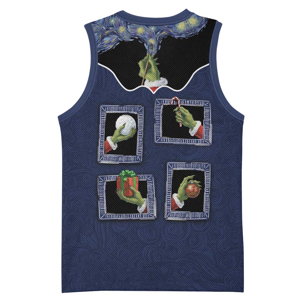 Western Yoke Basketball Jersey Grinch Art Parody Christmas - Wonder Print Shop