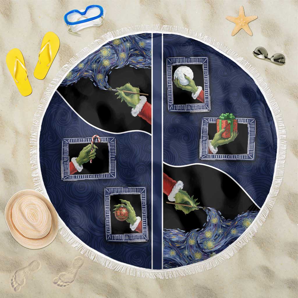 Western Yoke Beach Blanket Grinch Art Parody Christmas - Wonder Print Shop