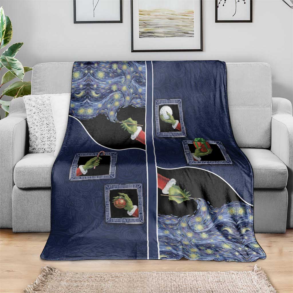 Western Yoke Blanket Grinch Art Parody Christmas - Wonder Print Shop