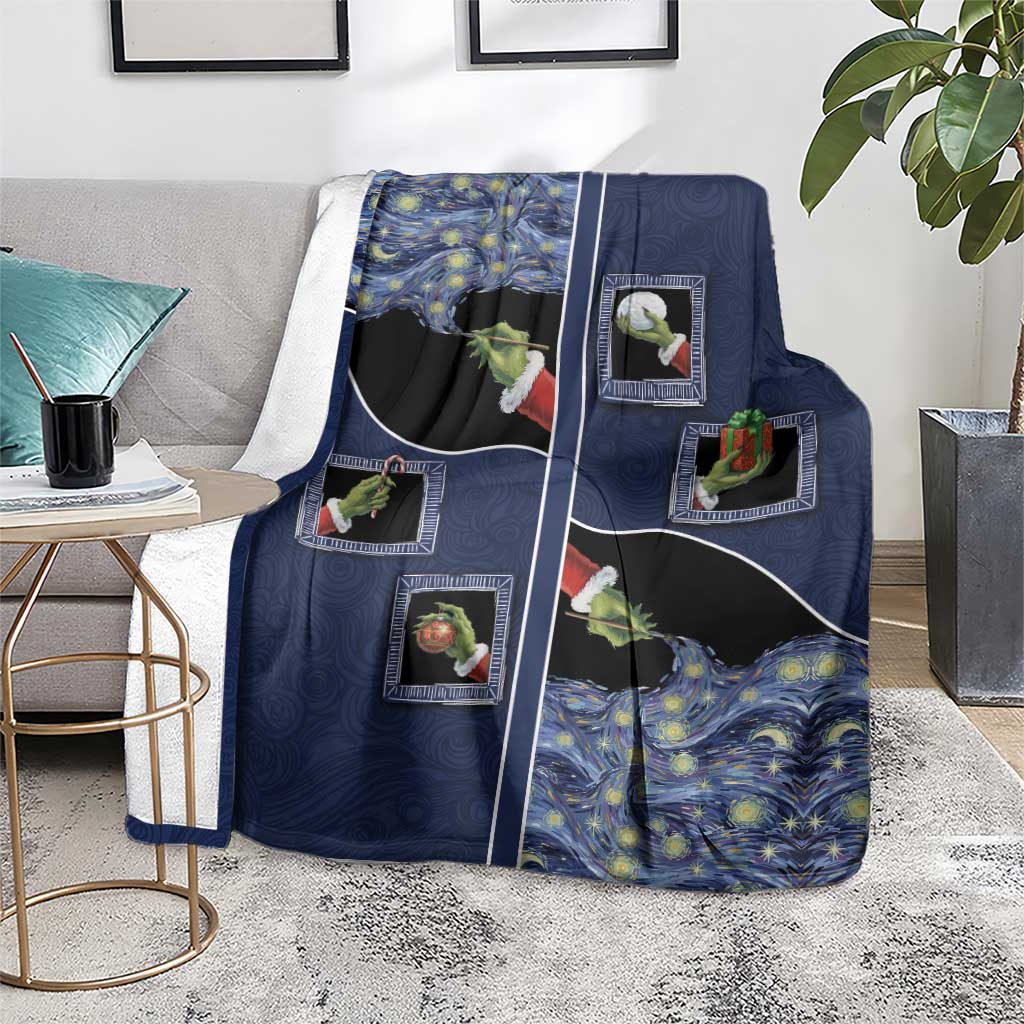 Western Yoke Blanket Grinch Art Parody Christmas - Wonder Print Shop