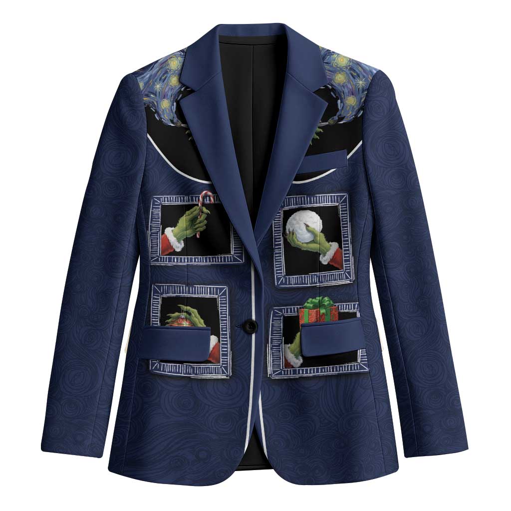 Western Yoke Blazer Grinch Art Parody Christmas - Wonder Print Shop