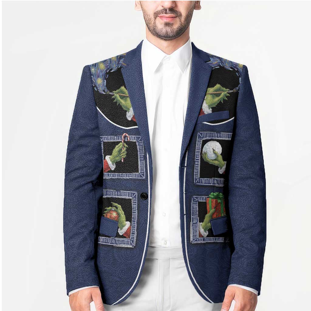 Western Yoke Blazer Grinch Art Parody Christmas - Wonder Print Shop