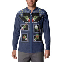 Western Yoke Button Sweatshirt Grinch Art Parody Christmas - Wonder Print Shop