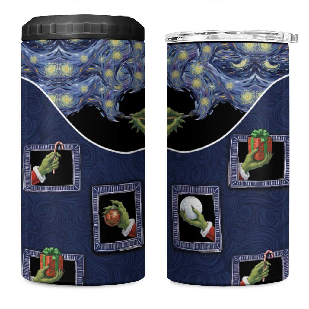 Western Yoke 4 in 1 Can Cooler Tumbler Grinch Art Parody Christmas - Wonder Print Shop