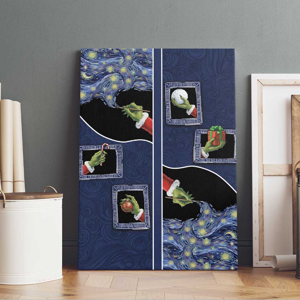 Western Yoke Canvas Wall Art Grinch Art Parody Christmas - Wonder Print Shop