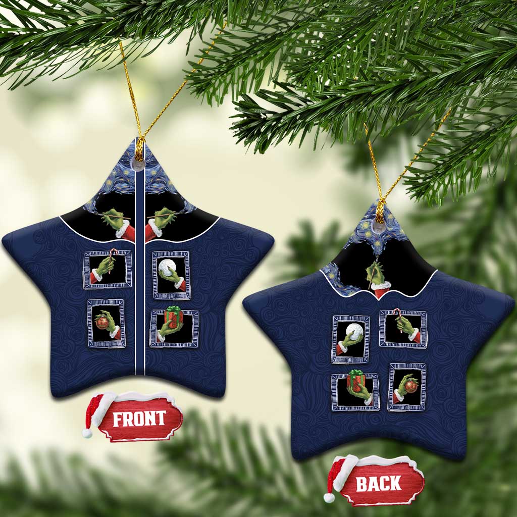 Western Yoke Ceramic Ornament Grinch Art Parody Christmas - Wonder Print Shop