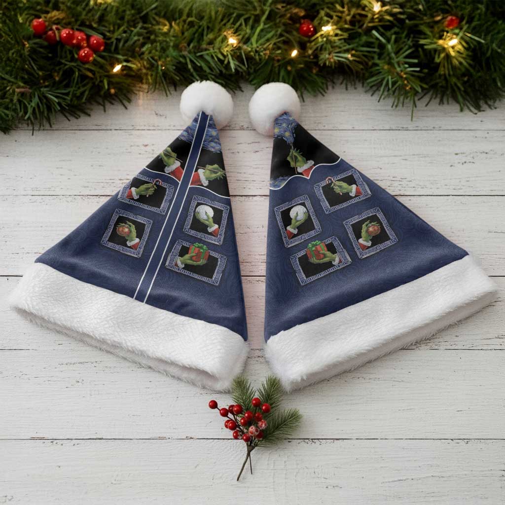 Western Yoke Christmas Santa Hat Grinch Art Parody Christmas - Wonder Print Shop