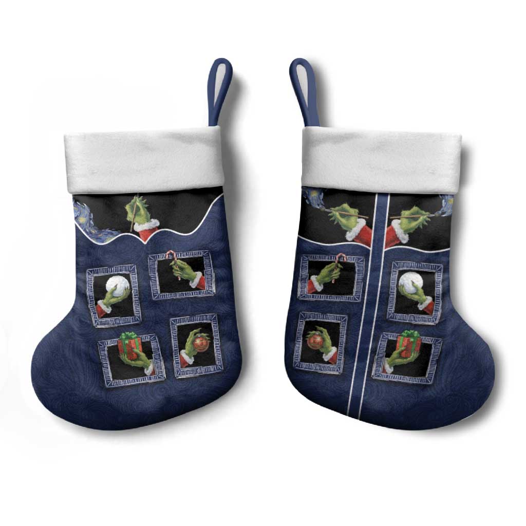 Western Yoke Christmas Stocking Grinch Art Parody Christmas - Wonder Print Shop