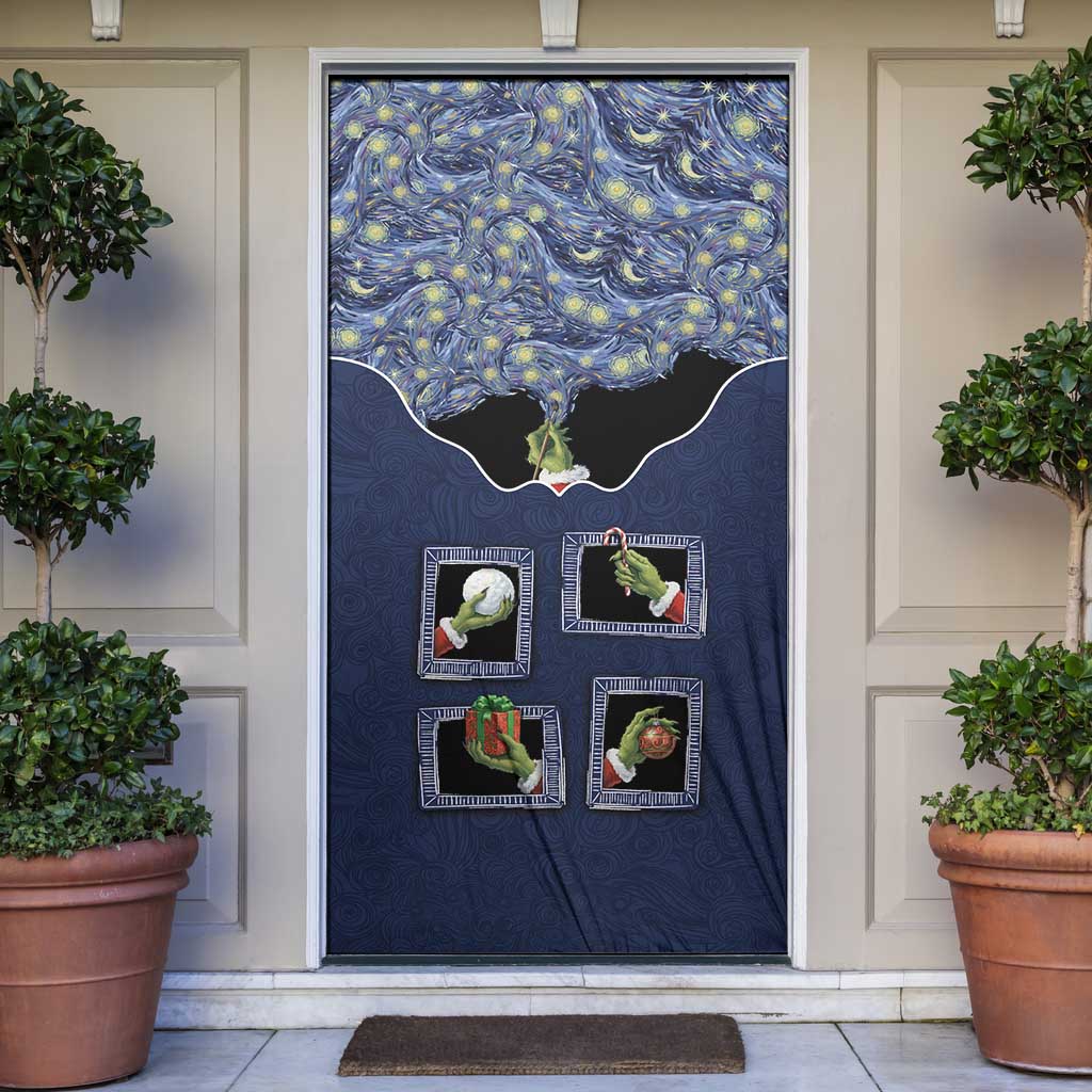 Western Yoke Door Cover Grinch Art Parody Christmas - Wonder Print Shop