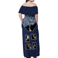 Western Yoke Family Matching Off Shoulder Maxi Dress and Hawaiian Shirt Grinch Art Parody Christmas - Wonder Print Shop