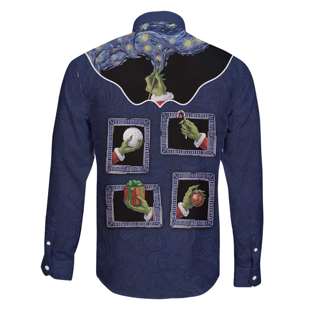 Western Yoke Family Matching Puletasi and Hawaiian Shirt Grinch Art Parody Christmas - Wonder Print Shop